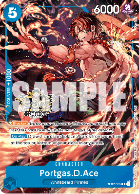 Carte One Piece Portgas D. Ace OP07-053 R PROMO 3