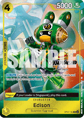 Carte One Piece Edison OP07-100 C PROMO 2
