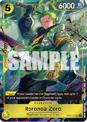 Carte One Piece Roronoa Zoro OP07-113 UC PROMO
