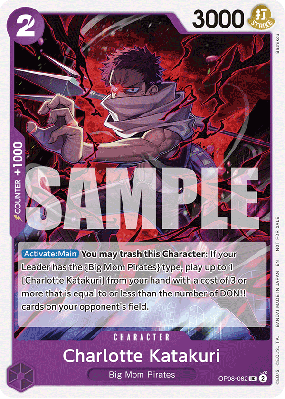Carte One Piece Charlotte Katakuri OP08-062 UC PROMO 1