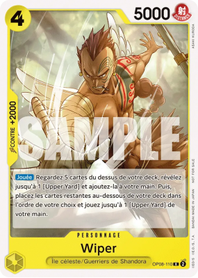 Carte One Piece Wiper OP08-110 R PROMO 1