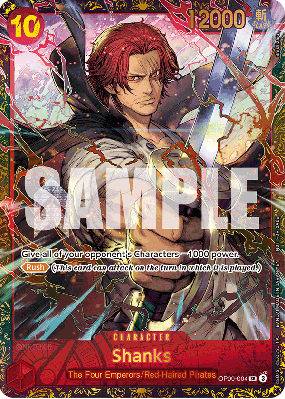 Carte One Piece Shanks OP09-004 SR PROMO 1