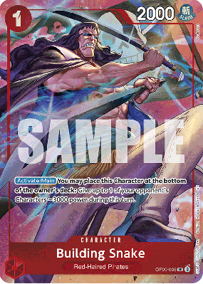 Carte One Piece Building Snake OP09-008 UC PROMO