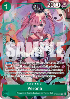 Carte One Piece Perona OP09-034 R PROMO