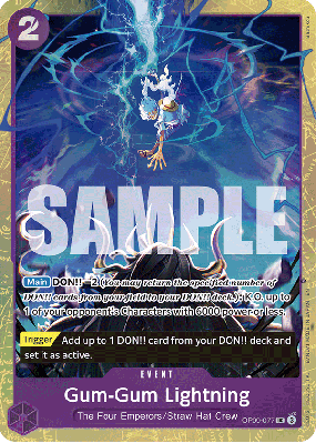 Carte One Piece Gum-Gum Lightning OP09-077 UC PROMO