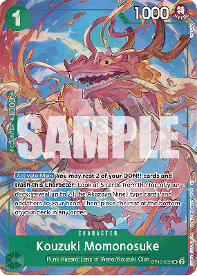 Carte One Piece Kouzuki Momonosuke OP10-028 UC PROMO