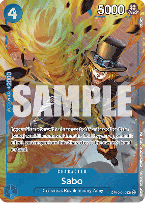 Carte One Piece Sabo OP10-049 R PROMO 1
