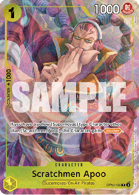 Carte One Piece Scratchmen Apoo OP10-108 C PROMO