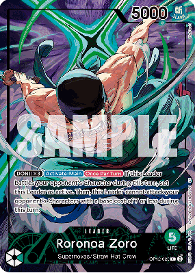 Carte One Piece Roronoa Zoro OP12-020 L PROMO 3