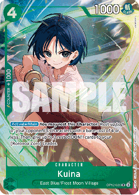 Carte One Piece Kuina OP12-026 UC PROMO