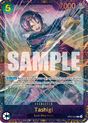 Carte One Piece Tashigi OP12-031 R PROMO
