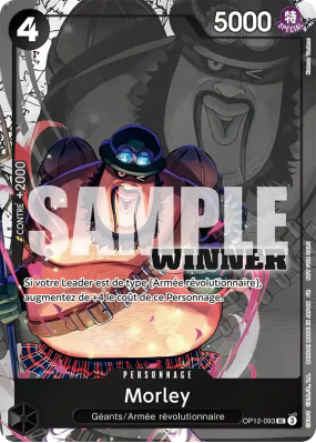 Carte One Piece Morley OP12-093 UC PROMO 2