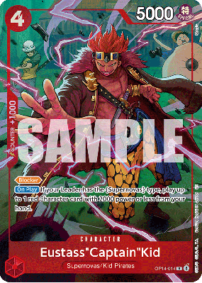 Carte One Piece Eustass "Captain" Kidd OP14-014 R PROMO 2