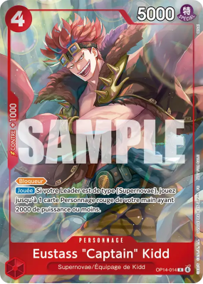 Carte One Piece Eustass "Captain" Kidd OP14-014 R PROMO 1