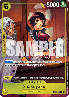 Carte One Piece Shakuyaku OP14-107 UC PROMO