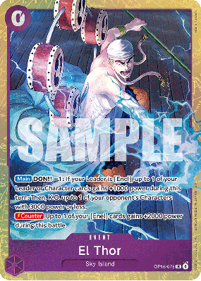 Carte One Piece El Thor OP15-075 UC PROMO