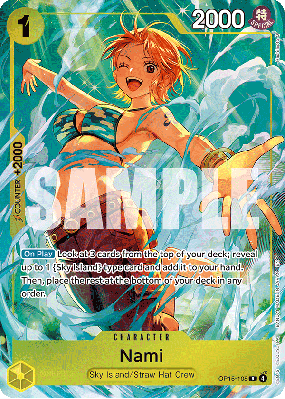 Carte One Piece Nami OP15-108 R PROMO