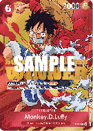 Carte One Piece Monkey D. Luffy P-001 P PROMO 3