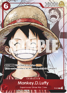 Carte One Piece Monkey D. Luffy P-001 P PROMO 4