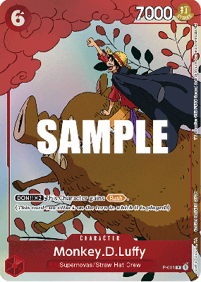 Carte One Piece Monkey D. Luffy P-001 P PROMO 5
