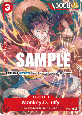 Carte One Piece Monkey D. Luffy P-006 P PROMO