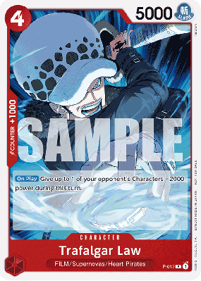 Carte One Piece Trafalgar Law P-017 P PROMO 2