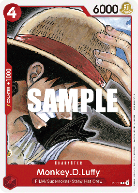 Carte One Piece Monkey D. Luffy P-022 P PROMO 1