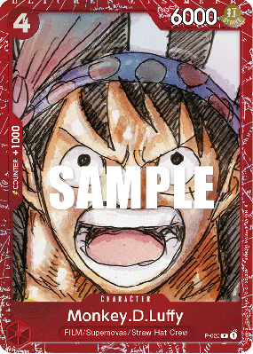 Carte One Piece Monkey D. Luffy P-022 P PROMO 2