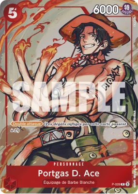Carte One Piece Portgas D. Ace P-028 P PROMO 1