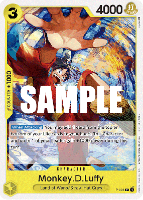 Carte One Piece Monkey D. Luffy P-036 P PROMO