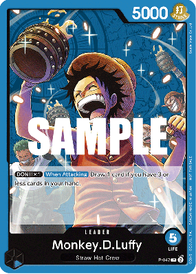 Carte One Piece Monkey D. Luffy P-047 P PROMO 1