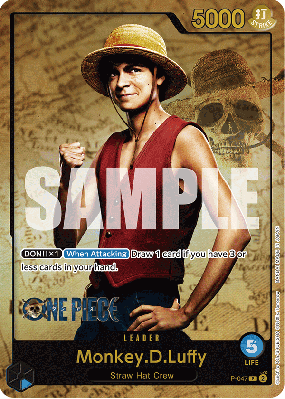 Carte One Piece Monkey D. Luffy P-047 P PROMO 2