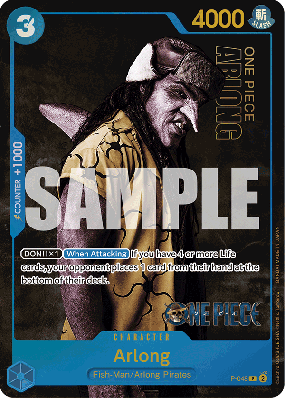 Carte One Piece Arlong P-048 P PROMO 2