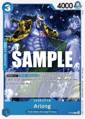 Carte One Piece Arlong P-048 P PROMO 1