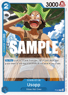 Carte One Piece Usopp P-049 P PROMO 1