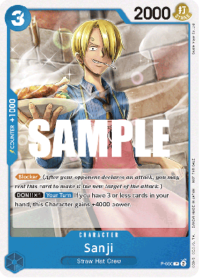 Carte One Piece Sanji P-050 P PROMO 1
