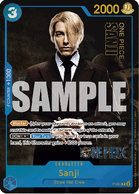 Carte One Piece Sanji P-050 P PROMO 2