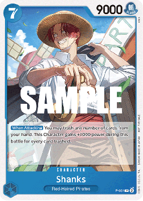 Carte One Piece Shanks P-051 P PROMO 1