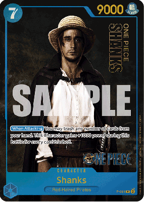 Carte One Piece Shanks P-051 P PROMO 2