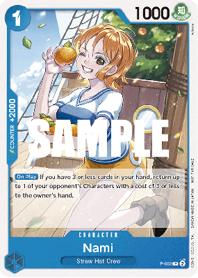 Carte One Piece Nami P-053 P PROMO 1