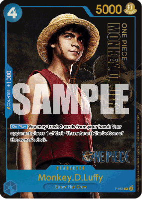 Carte One Piece Monkey D. Luffy P-055 P PROMO 2