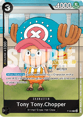 Carte One Piece Tony Tony Chopper P-065 P PROMO 2