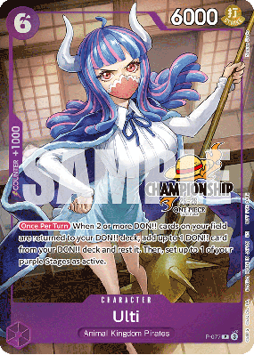 Carte One Piece Ulti P-077 P PROMO 3
