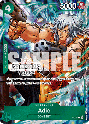 Carte One Piece Adio P-078 P PROMO 1