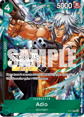 Carte One Piece Adio P-078 P PROMO 3