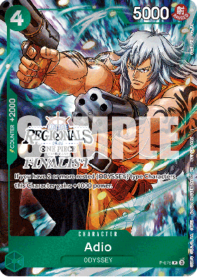 Carte One Piece Adio P-078 P PROMO 5