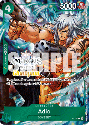 Carte One Piece Adio P-078 P PROMO 6