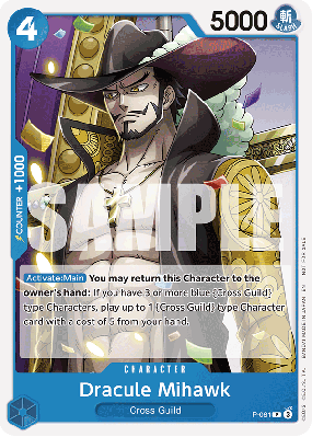 Carte One Piece Dracule Mihawk P-081 P PROMO 1
