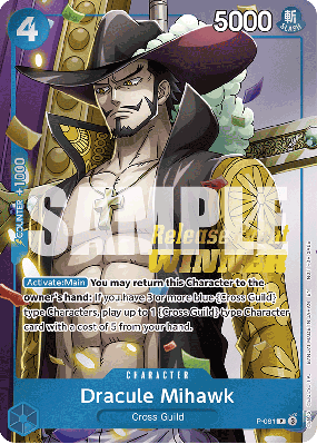 Carte One Piece Dracule Mihawk P-081 P PROMO 2