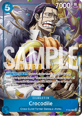 Carte One Piece Crocodile P-082 P PROMO 2